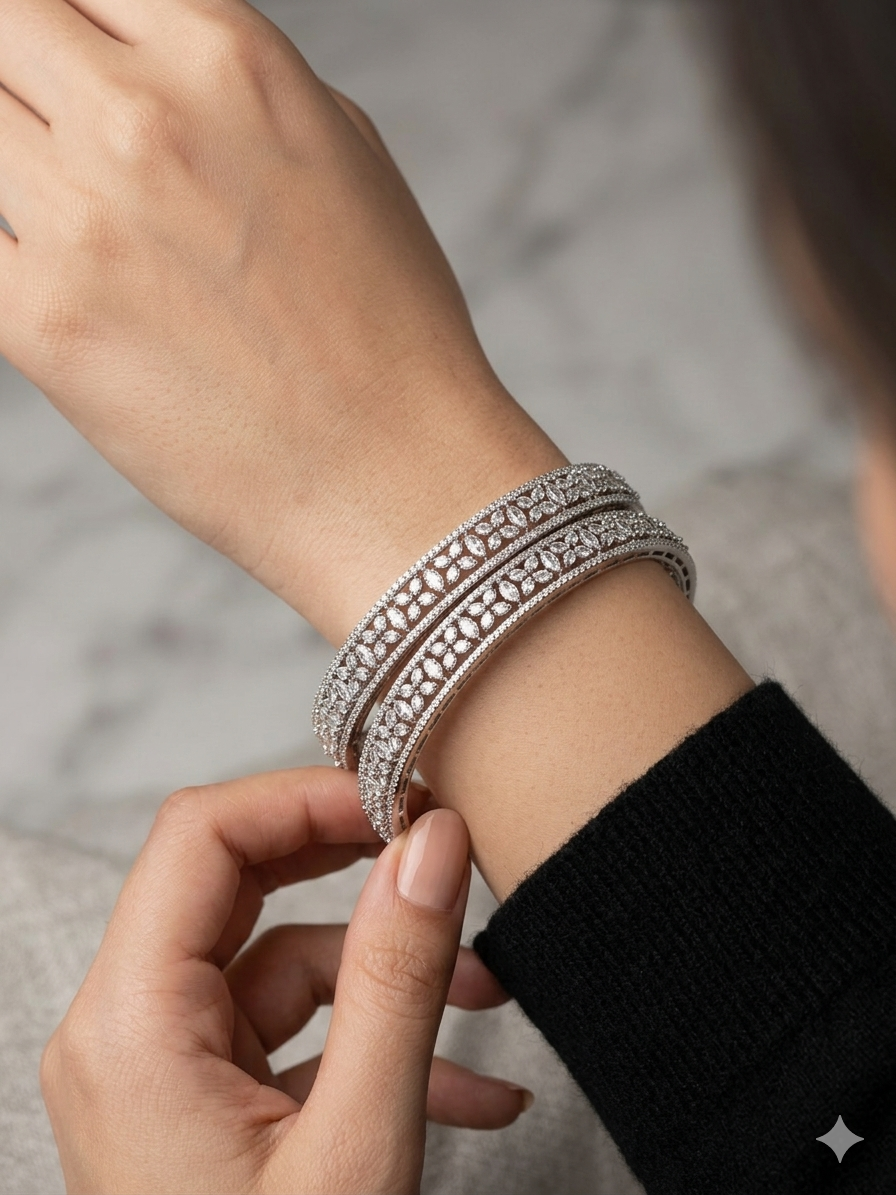 Ariana Diamond Grace Bangles