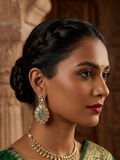 Kundan Dangler Earrings Polki Style
