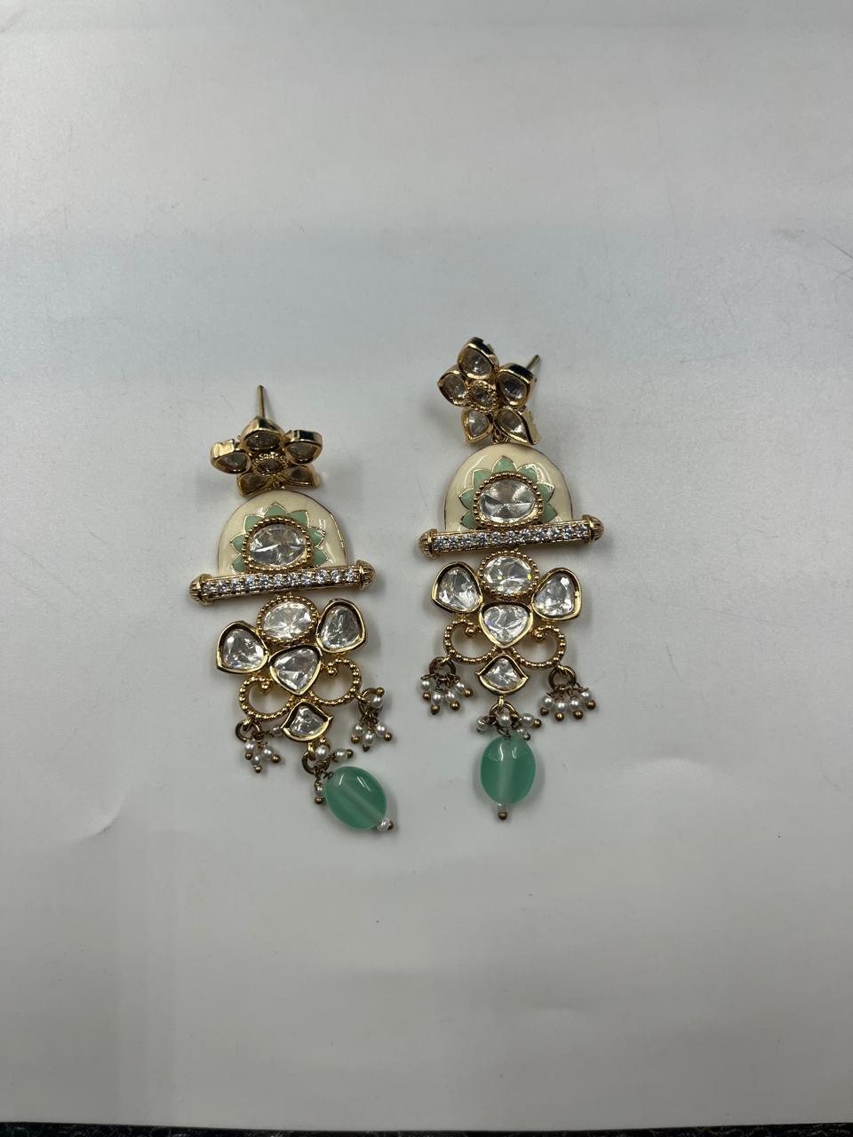 Polki Enamel Necklace