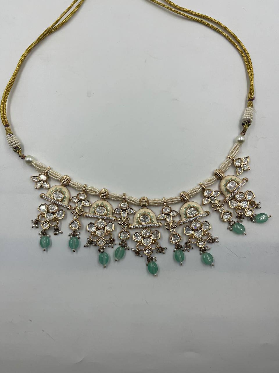 Polki Enamel Necklace